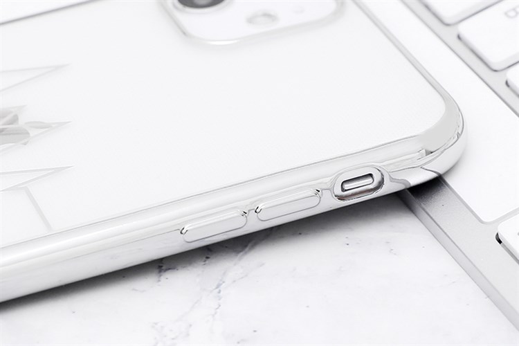 Ốp lưng iPhone 11 Nhựa dẻo TPU Electroplating Heartbeat COSANO Màu Bạc