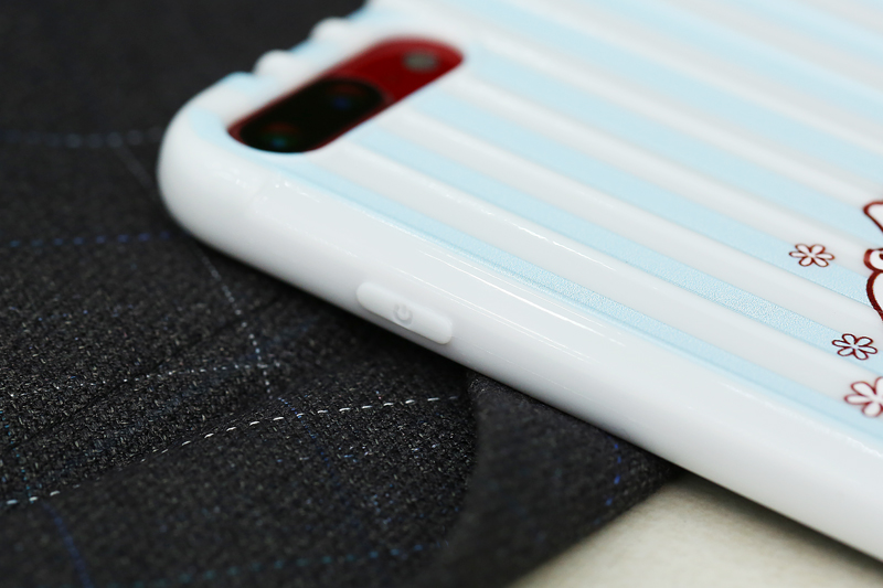 Ốp lưng iPhone 7/8+ Nhựa dẻo UV printing Luggage TPU MEEKER TSKB641 Mèo sữa