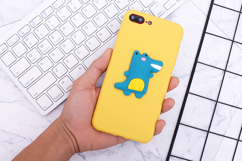 Ốp lưng iPhone 7/8+ Nhựa dẻo Cartoon TPU OSMIA CKAC453 Khủng long