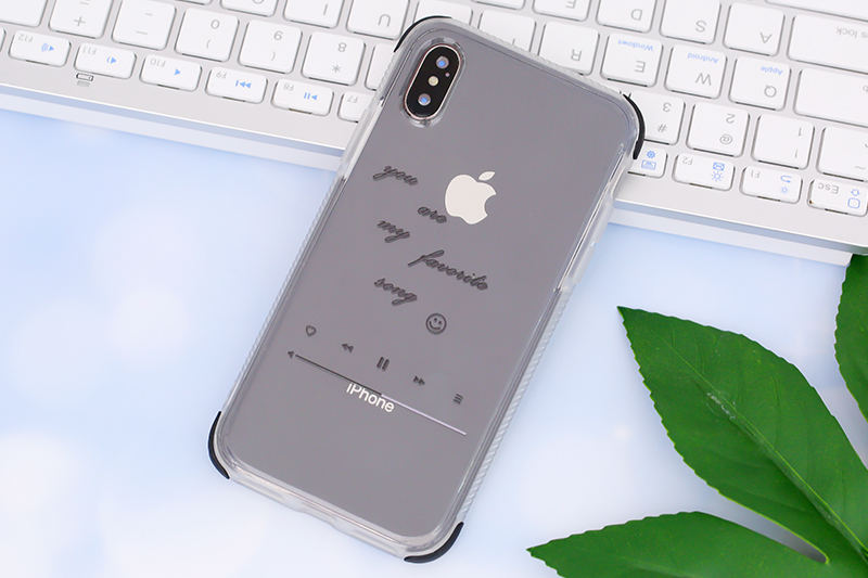 Ốp lưng iPhone X/Xs nhựa dẻo Crashproof OSMIA CN4190927 Bản nhạc