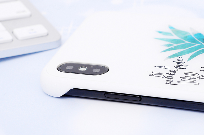 Ốp lưng iPhone XS Max Nhựa cứng viền dẻo Tempered Glass Frameless TPU COSANO CN3190926 Dứa