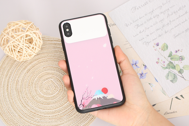 Ốp lưng iPhone XS Max Nhựa dẻo 2in1 mirror case MEEKER TSFJ1 Fuji