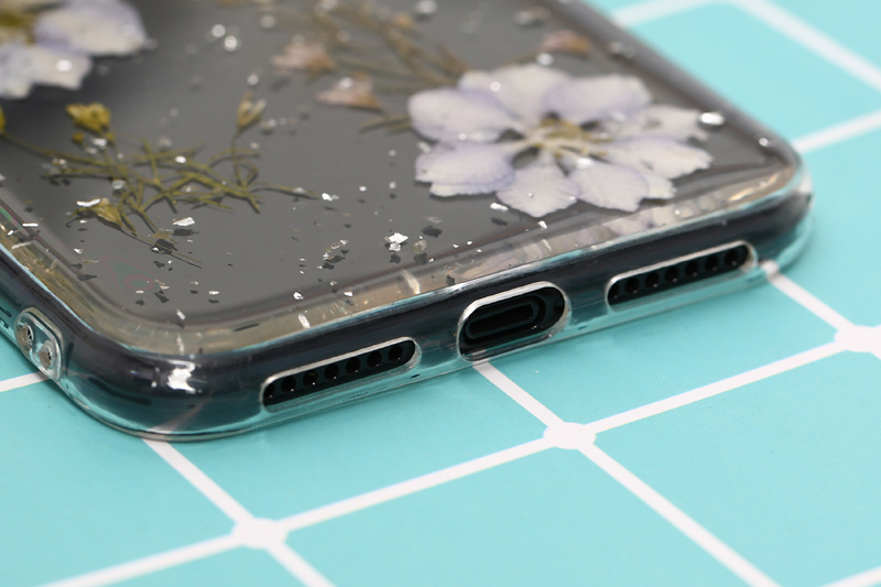 Ốp lưng iPhone XS Max Nhựa dẻo dry flower withen foil MEEKER CNDF01 Hoa khô