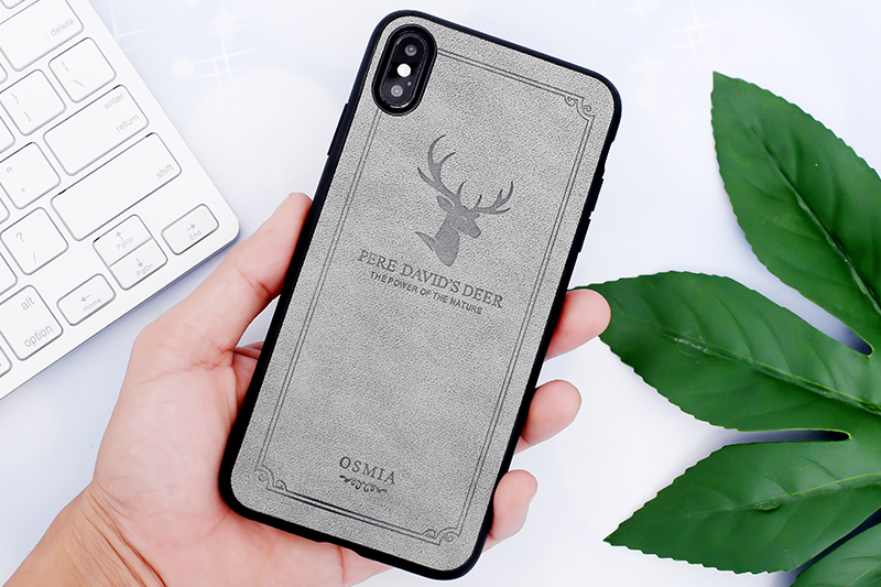 Ốp lưng iPhone XS Max Nhựa dẻo Deer OSMIA