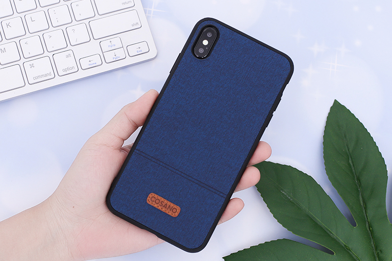 Ốp lưng iPhone XS Max Nhựa dẻo Logo PU Case COSANO