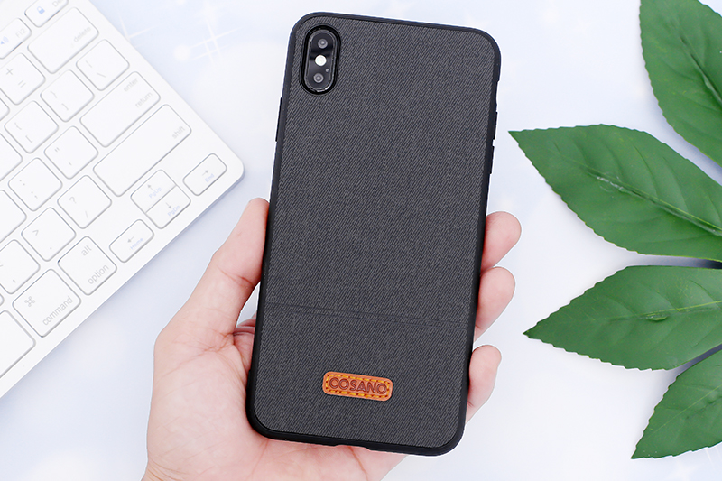 Ốp lưng iPhone XS Max Nhựa dẻo Logo PU Case COSANO