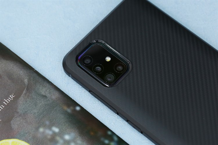 Ốp lưng Galaxy A51/A31 Nhựa dẻo H Shape TPU COSANO Màu Đen