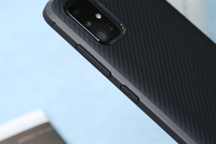 Ốp lưng Galaxy A51/A31 Nhựa dẻo H Shape TPU COSANO Màu Đen