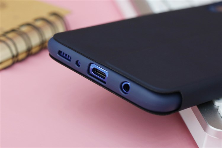 Ốp lưng Galaxy A70 Nhựa dẻo Techflip IV MEEKER Navy Màu Xanh Navy