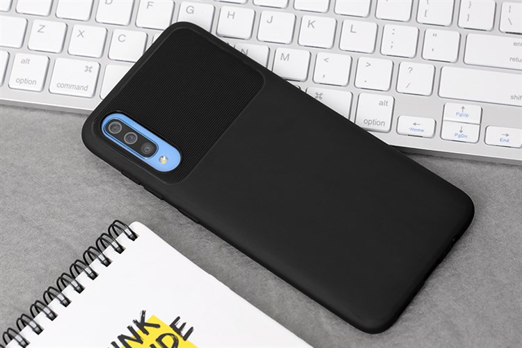 Ốp lưng Galaxy A70 nhựa dẻo MIRIGE JM Đen Màu Đen