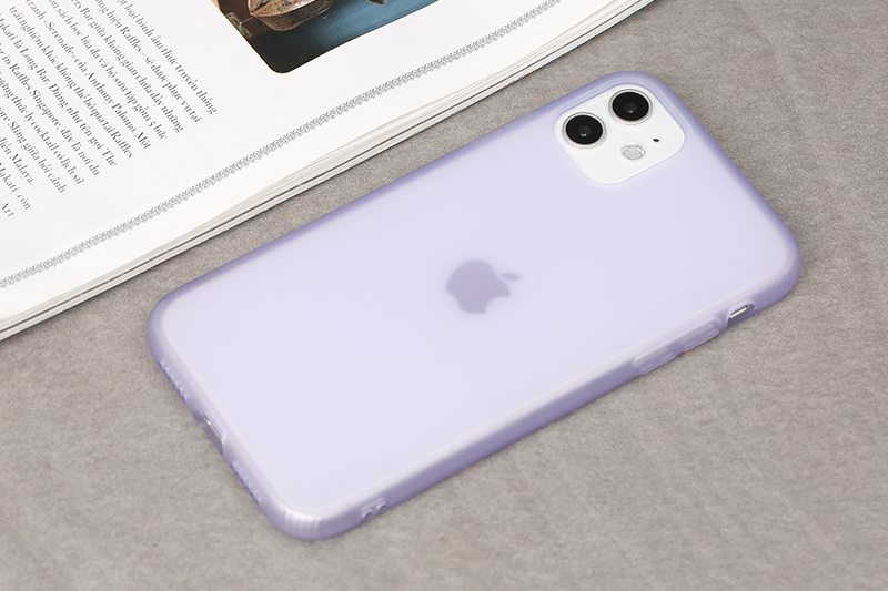 Ốp lưng iPhone 11 Nhựa dẻo Jelly Silicone JM Tím - giá rẻ