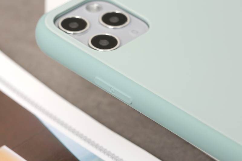 Ốp lưng iPhone 11 Pro Max Nhựa cứng viền dẻo Tempered Glass silk OSMIA Beryl