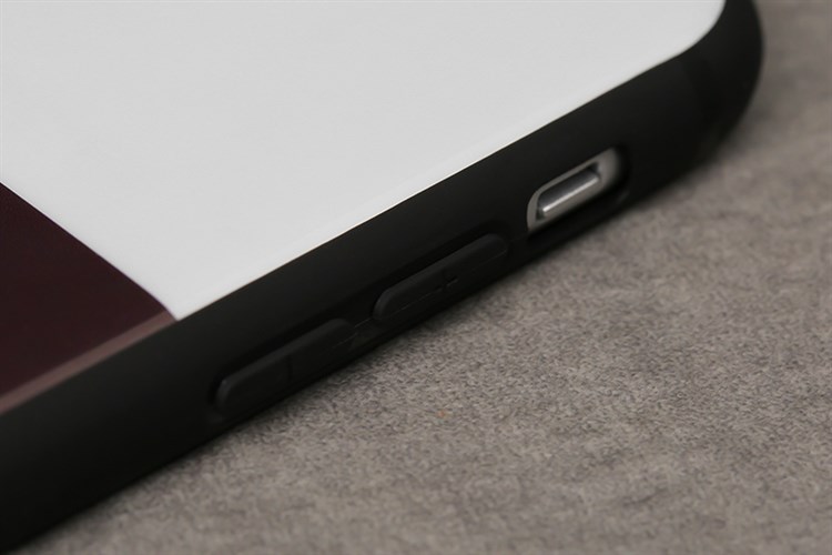 Ốp lưng iPhone 11 Nhựa dẻo IMD JM Printing Màu Trắng - Đỏ