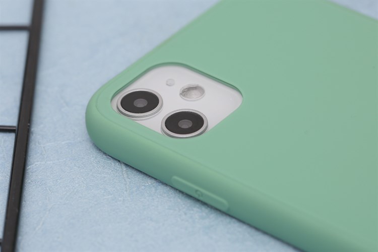 Ốp lưng iPhone 11 Nhựa cứng viền dẻo OSMIA Tempered Glass silk Màu Xanh Bạc Hà