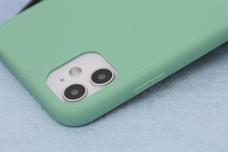 Ốp lưng iPhone 11 Nhựa cứng viền dẻo OSMIA Tempered Glass silk Màu Xanh Bạc Hà