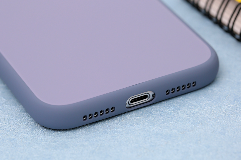 Ốp lưng iPhone 11 Nhựa cứng viền dẻo Tempered Glass silk OSMIA Lavender