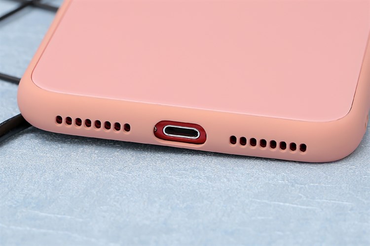 Ốp lưng iPhone 7 Plus/ 8 Plus Nhựa cứng viền dẻo Tempered Glass silk OSMIA Màu Hồng