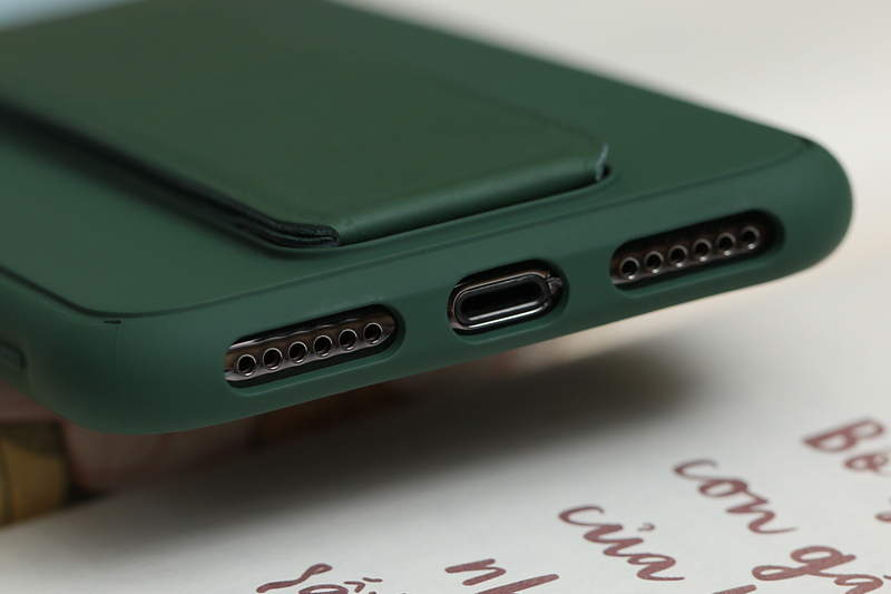 Ốp lưng iPhone X/Xs Nhựa cứng viền dẻo PU Stander OSMIA