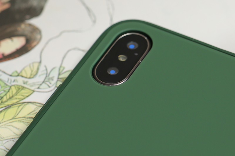 Ốp lưng iPhone X/Xs Nhựa cứng Tempered Glass silk OSMIA