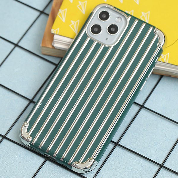  p IPhone 11 Pro Nh a D o Electroplating Luggage COSANO Xanh B ng m