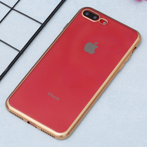 Ốp lưng iPhone 7 Plus/ 8 Plus dẻo Electroplating Matte TPU COSANO Gold