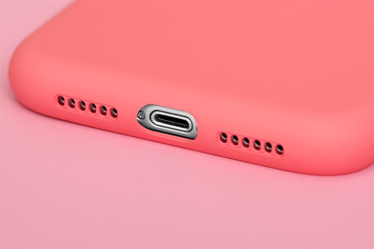 Ốp lưng iPhone 11 Nhựa dẻo Artifical silicon case MEEKER Mẫu Đơn Màu Hồng