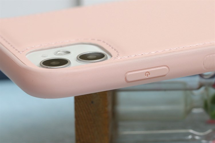 Ốp lưng iPhone 11 Nhựa cứng viền dẻo PU Candy OSMIA Màu Hồng