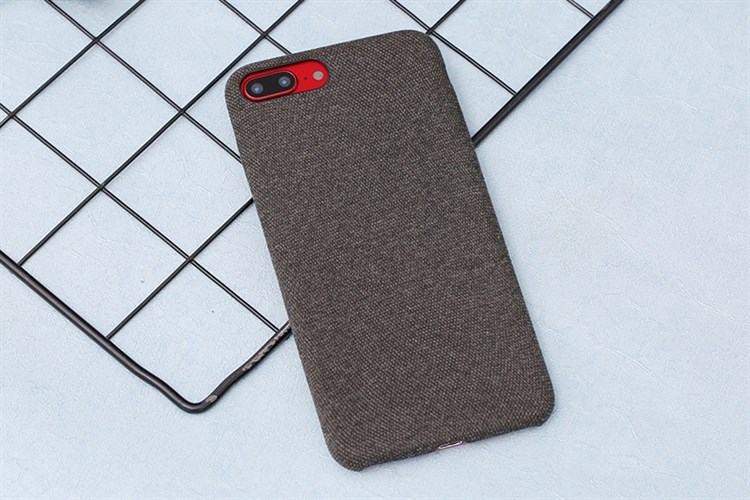 Ốp lưng iPhone 7 Plus/ 8 Plus Nhựa dẻo Fiber PU Case COSANO Màu Đen