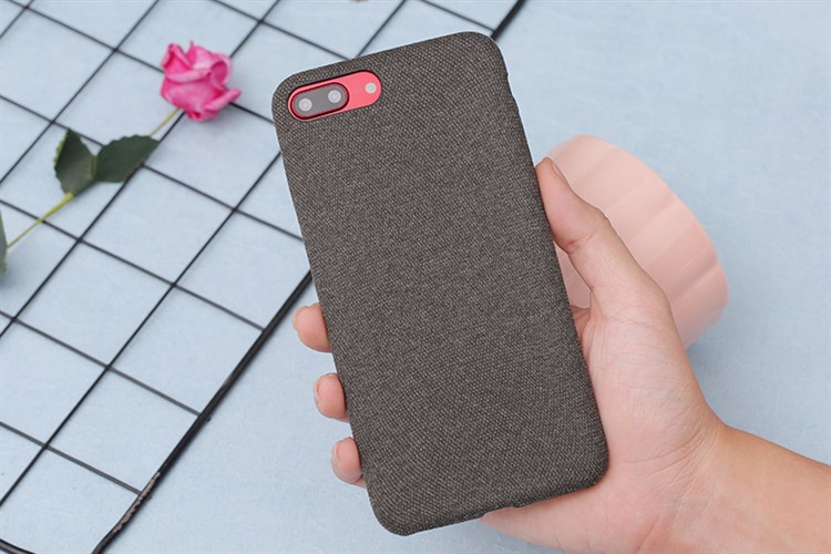 Ốp lưng iPhone 7 Plus/ 8 Plus Nhựa dẻo Fiber PU Case COSANO Màu Đen