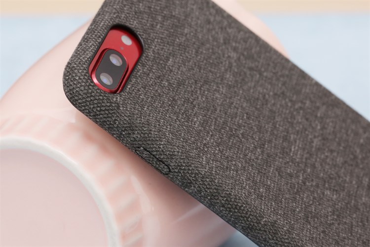 Ốp lưng iPhone 7 Plus/ 8 Plus Nhựa dẻo Fiber PU Case COSANO Màu Đen