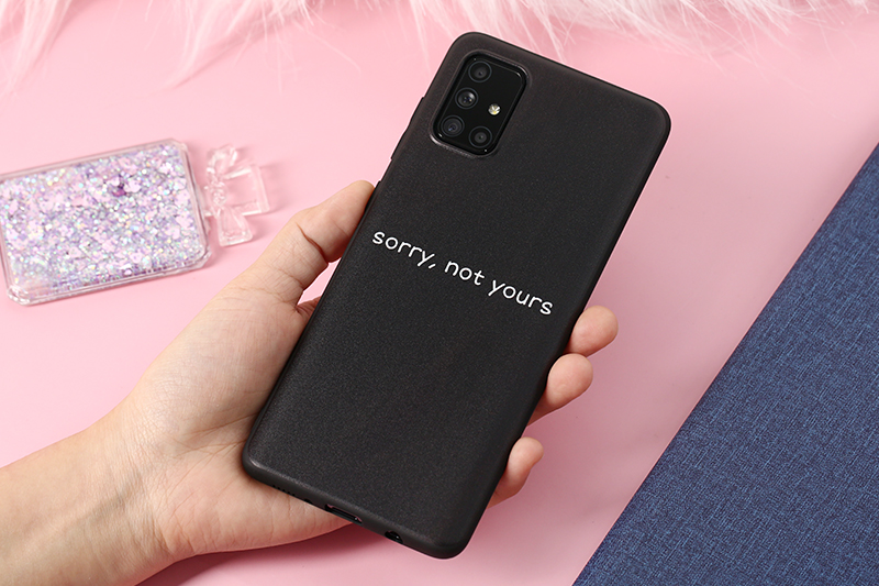 Ốp lưng Galaxy A71 Nhựa dẻo Solid printing MEEKER CN05200108 Not yours