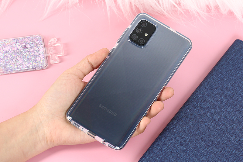 Ốp lưng Galaxy A71 Nhựa dẻo Line Side TPU COSANO