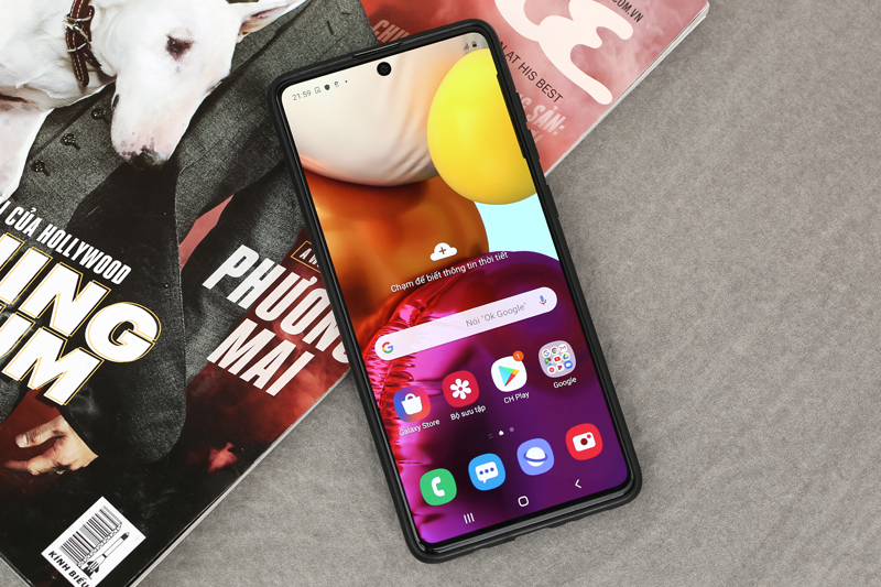 Ốp lưng Galaxy A71 Nhựa cứng viền dẻo Line II JM TPU PU