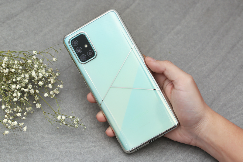 Ốp lưng Galaxy A71 Nhựa dẻo TPU Electroplating Triple COSANO