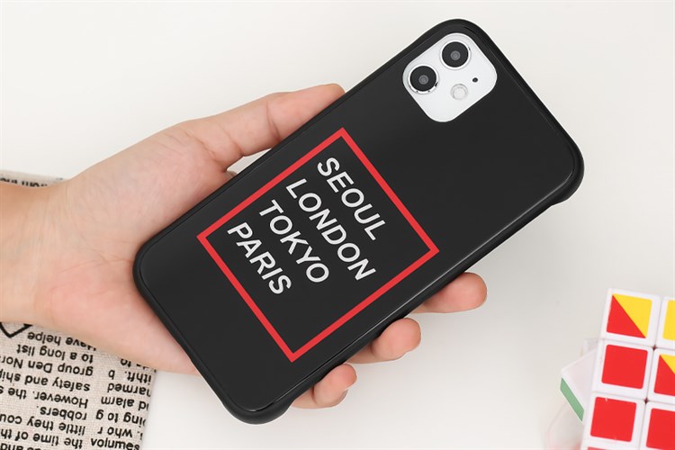 Ốp lưng iPhone 11 Nhựa dẻo Tempered Glass Frameless TPU COSANO CSP867 Seoul Màu Đen