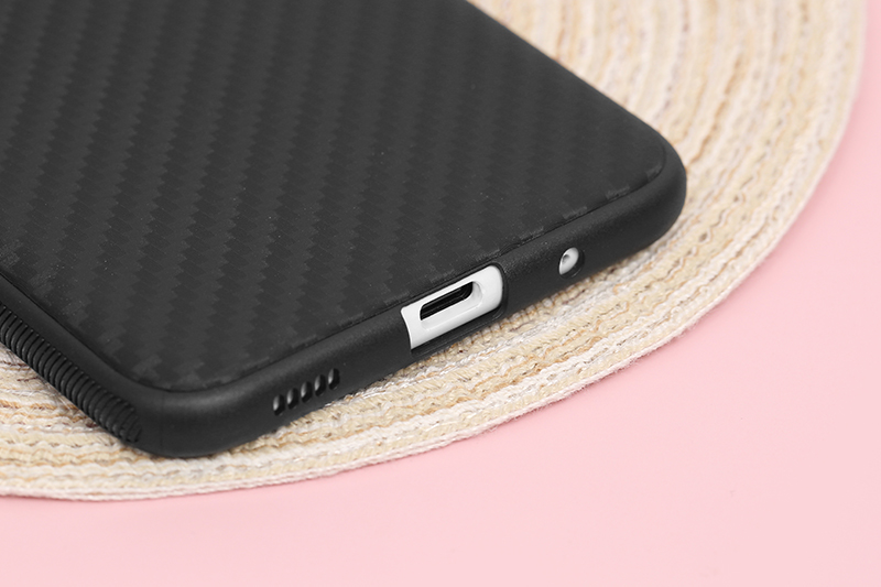 Ốp lưng Galaxy A11 Nhựa dẻo Vigour Carbon Fiber COSANO