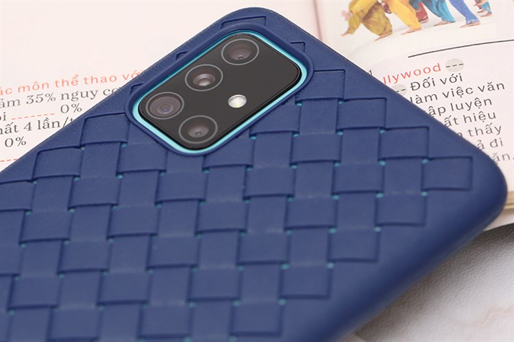 Ốp lưng Galaxy A51/A31 Nhựa dẻo Woven OSMIA Màu Xanh Navy