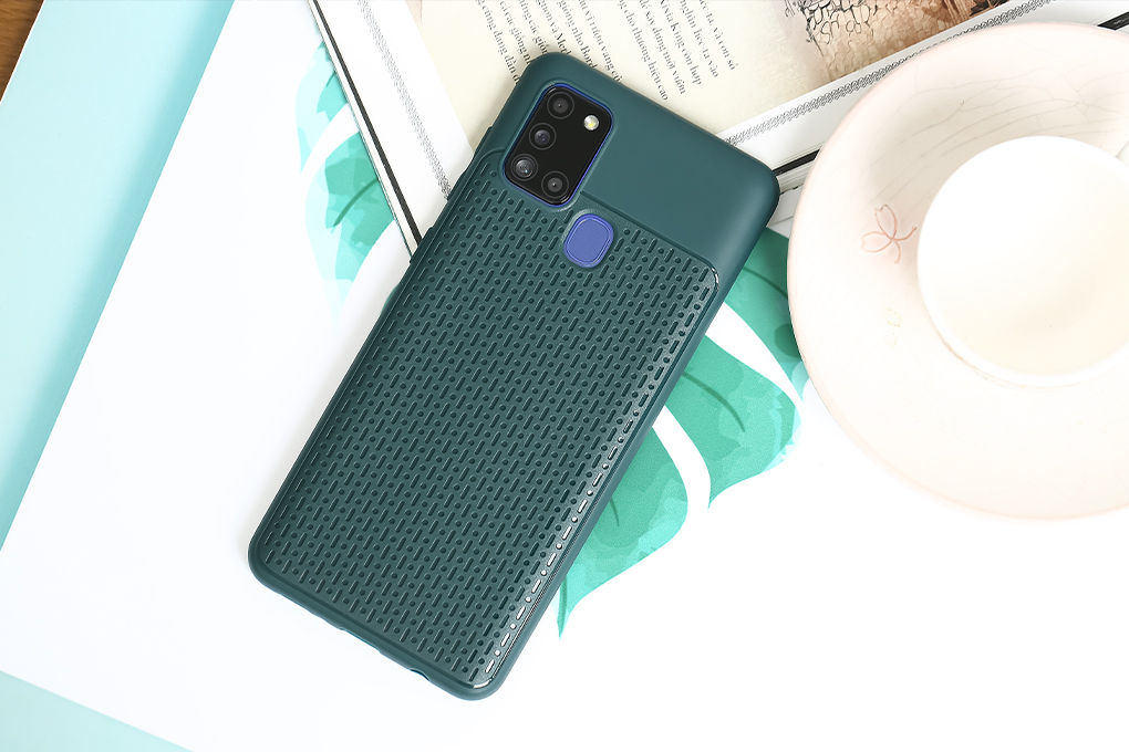 Ốp lưng Galaxy A21s Nhựa dẻo Mesh OSMIA