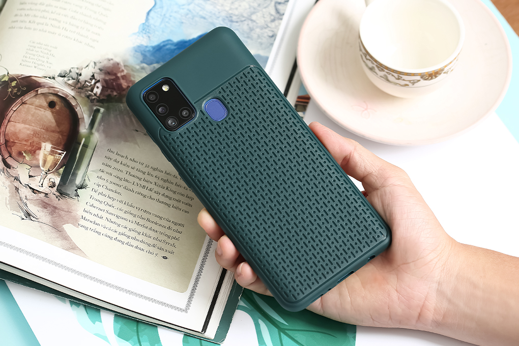 Ốp lưng Galaxy A21s Nhựa dẻo Mesh OSMIA