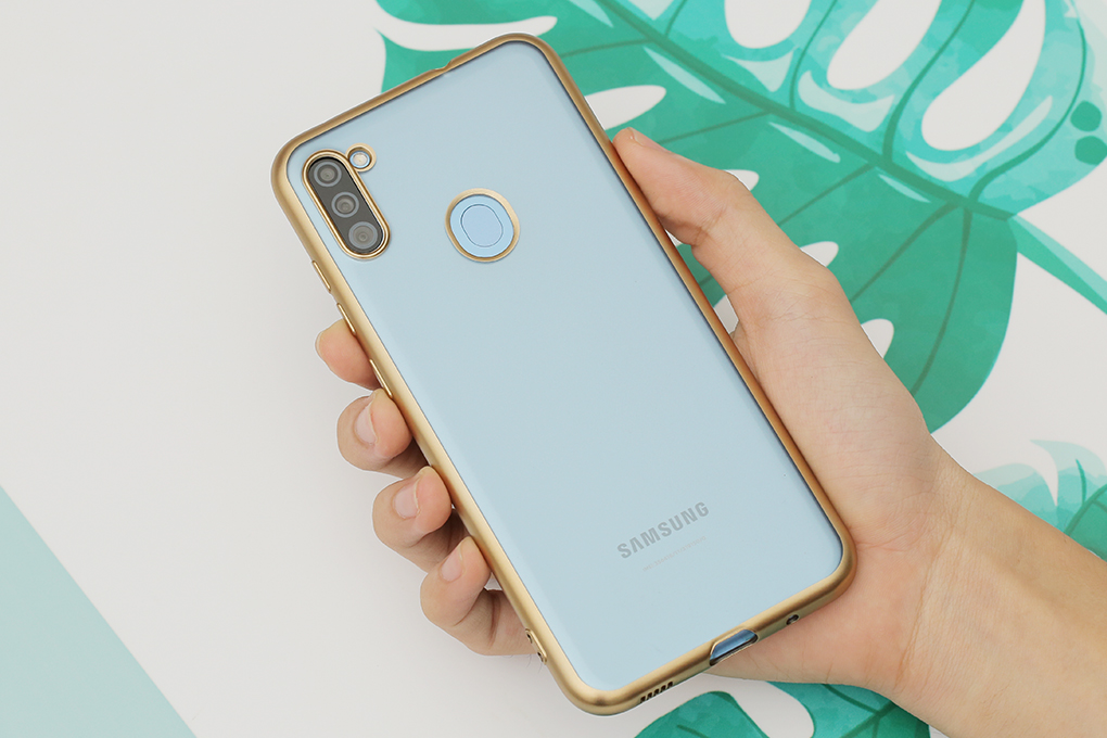 Ốp lưng Galaxy A11 Nhựa dẻo Electroplate -Matte OSMIA