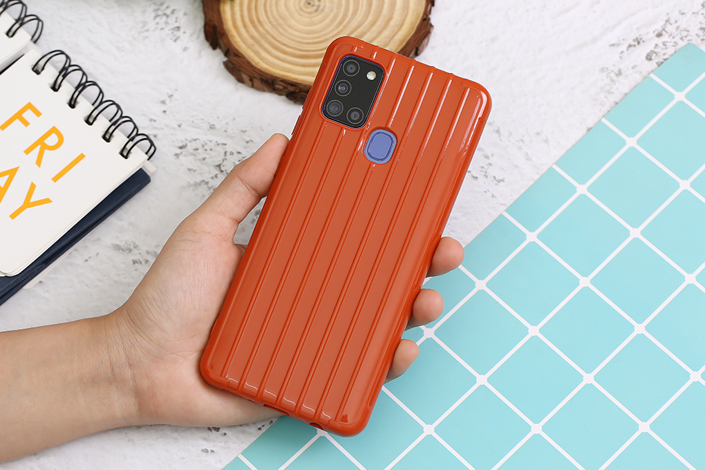 Ốp lưng Galaxy A21s Nhựa dẻo Luggage TPU MEEKER