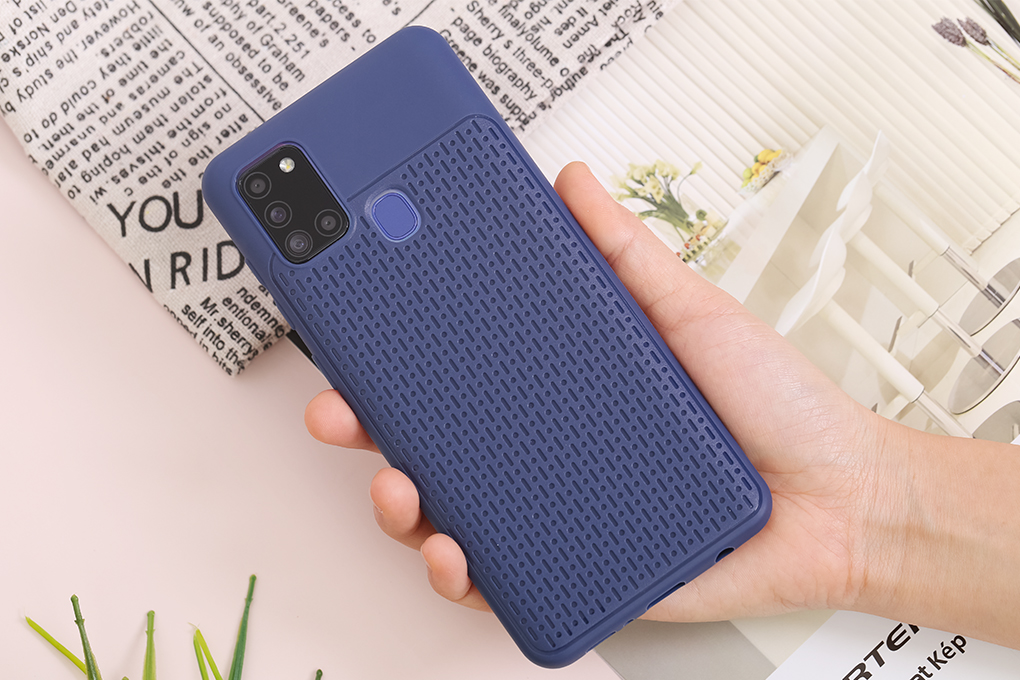 Ốp lưng Galaxy A21s Nhựa dẻo Mesh OSMIA