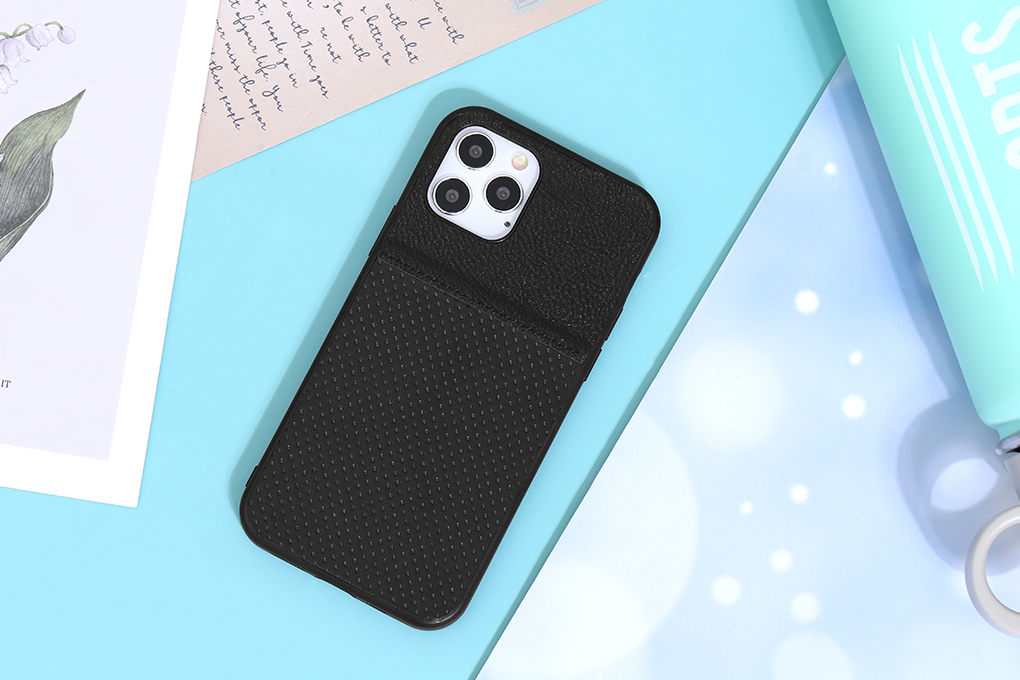 Ốp lưng iPhone 12/ 12 Pro Nhựa cứng viền dẻo Cave PU Case COSANO