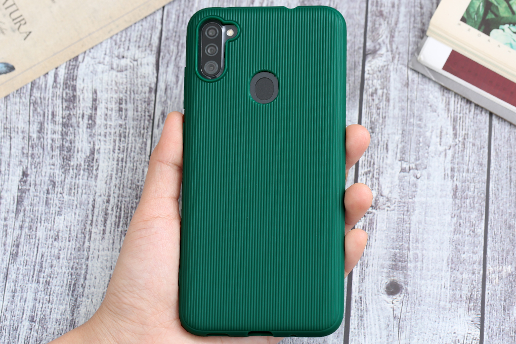 Ốp lưng Galaxy A11 Nhựa dẻo Line Pattern COSANO