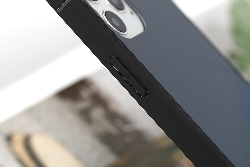 Ốp lưng iPhone 12/ 12 Pro Nhựa cứng viền dẻo Tempered Glass-square OSMIA