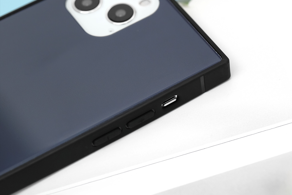 Ốp lưng iPhone 12/ 12 Pro Nhựa cứng viền dẻo Tempered Glass-square OSMIA