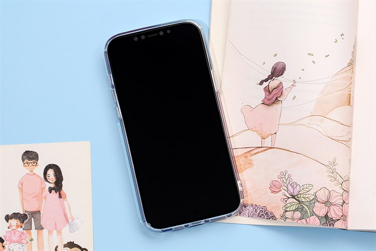 Ốp lưng iPhone 12 Pro Max Nhựa cứng viền dẻo Berty JM Màu Xanh hồng