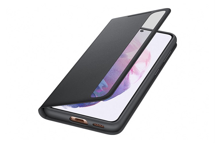 Bao da nắp gập Galaxy S21 Clear View Samsung Chính hãng Màu Đen