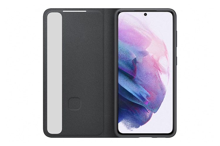 Bao da nắp gập Galaxy S21 Clear View Samsung Chính hãng Màu Đen