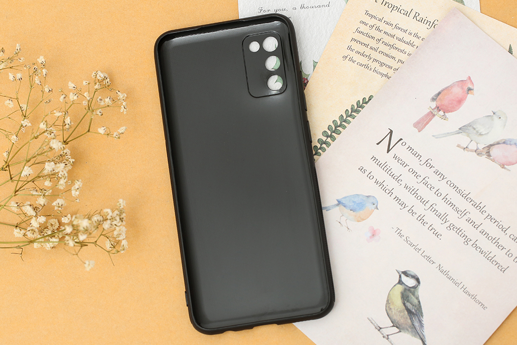 Ốp lưng Galaxy A02S Nhựa dẻo Vigour Carbon Fiber COSANO